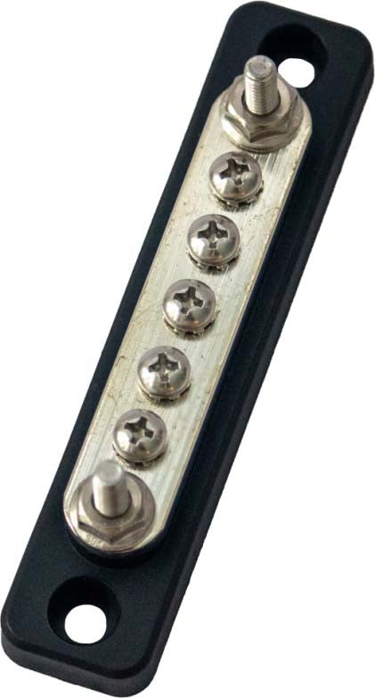 MiniBus Dual #10 Stud + Five #8 Screws - 100 Amp, Retail Pack