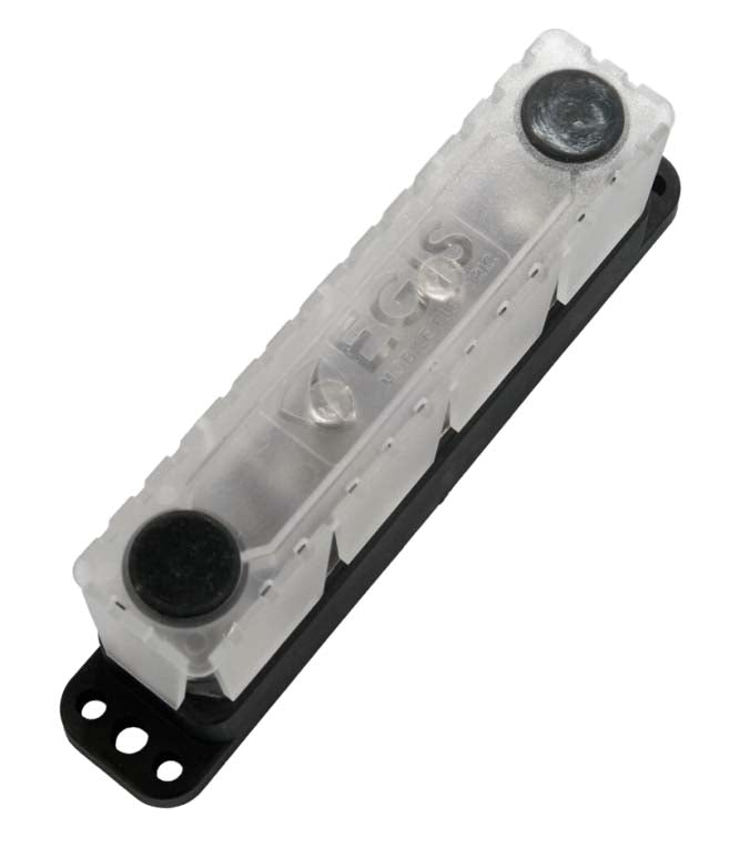 PowerBar - Four M10(3/8") Studs +4 Circuits (#8) - 600 Amp, Retail Pack