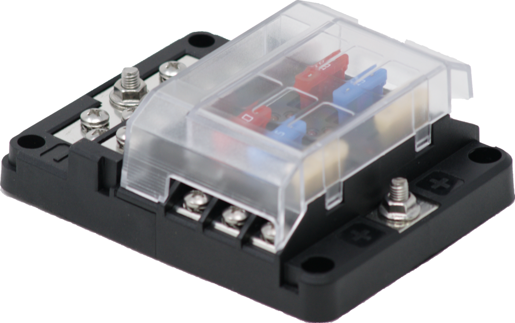 CommonBus Dual 1/4" Stud + Twenty #8 Screws - 150 Amp w-Cover, Retail Pack