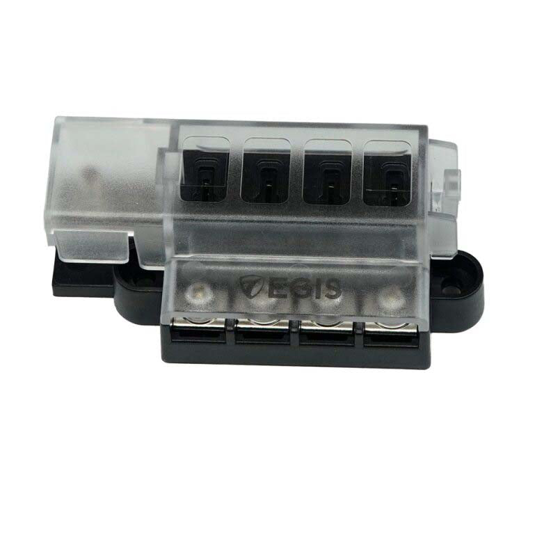RT Fuse Block 4 Circuits w/Cover, Retail Pack