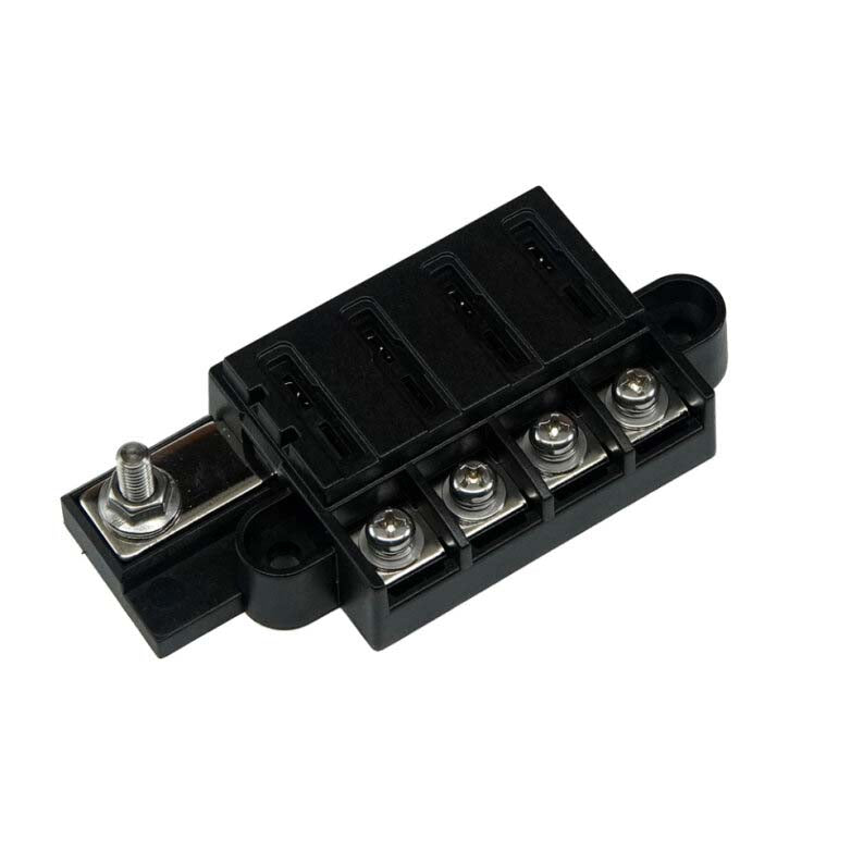 RT Fuse Block 4 Circuits w/Cover, Retail Pack