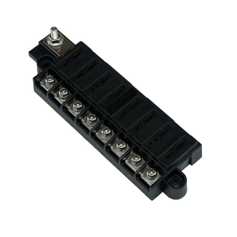 RT Fuse Block 8 Circuits w/Cover, Retail Pack