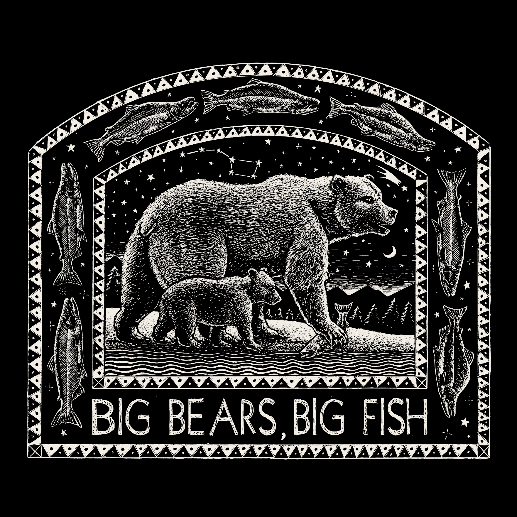 Ray Troll Big Bears, Big Fish