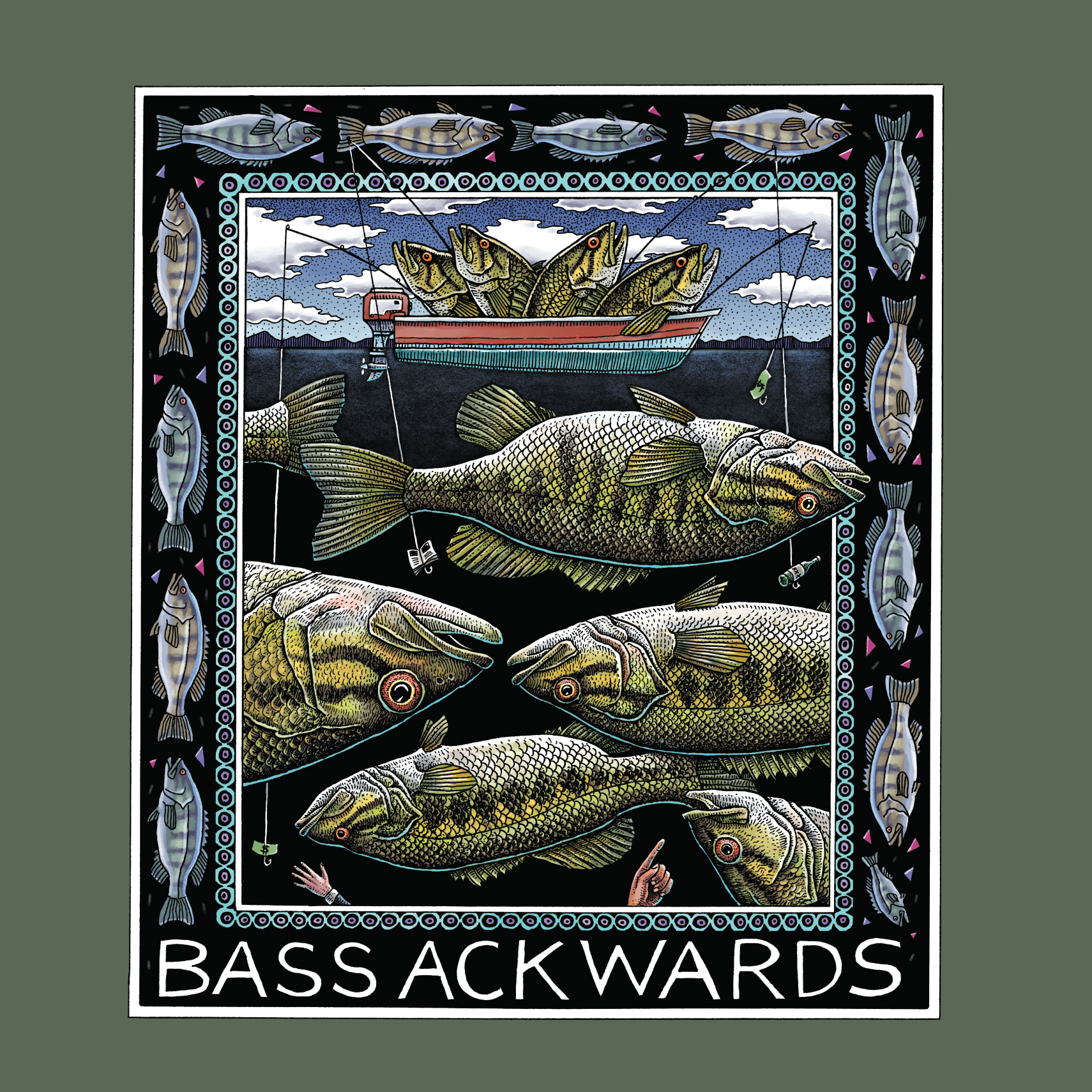 Ray Troll Bassackwards