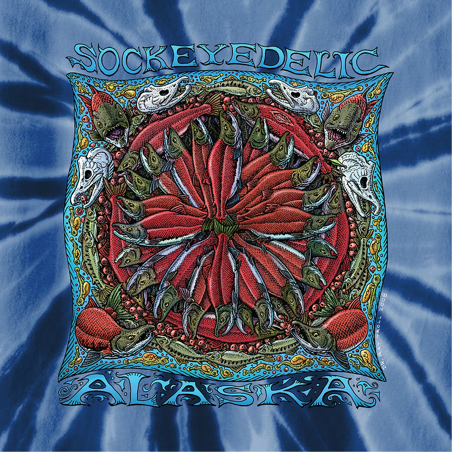 Ray Troll Sockeyedelic, Alaska – Tie Dye