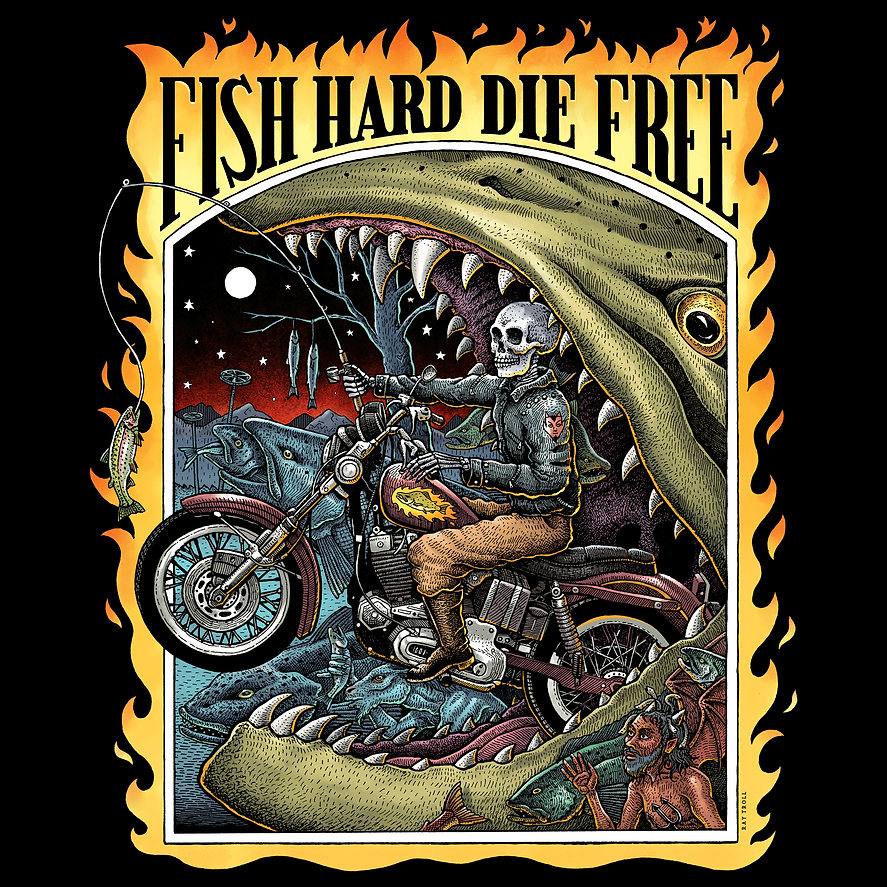 Ray Troll Fish Hard Die Free