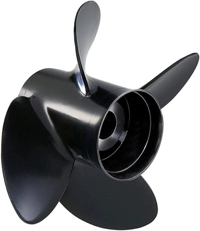 10" x 5" Pitch, 4-Blade, RH, 8-Tooth Spline, Amita 4 High Thrust, Aluminum, Propeller, Yamaha / Honda / Mercury