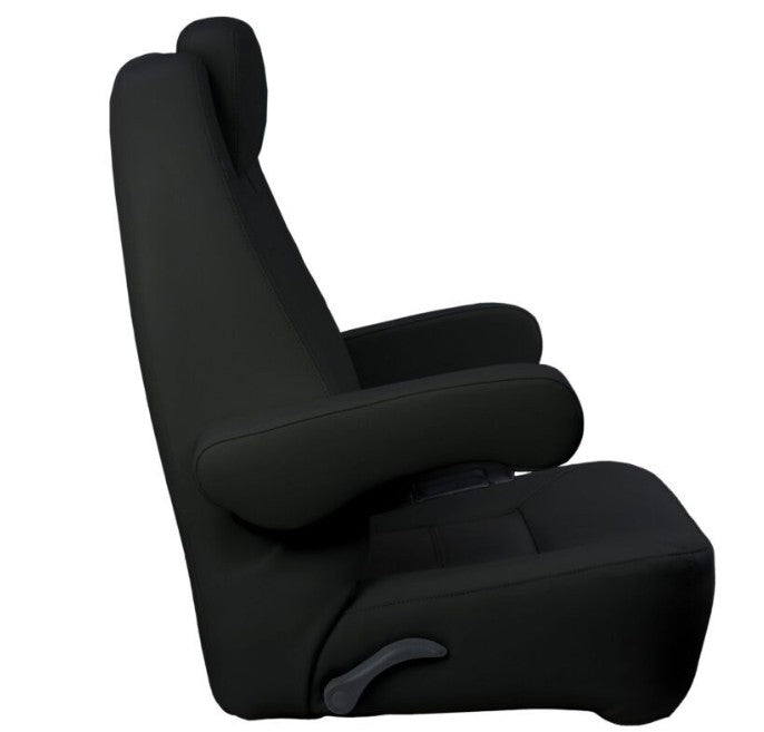 High-Back Charter Helm Chair, Charcoal