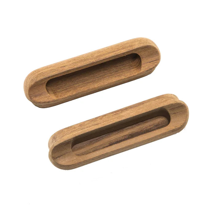 Whitecap Teak Oblong Drawer Pull, 4-1/16" X 1/2" (2 Pack)