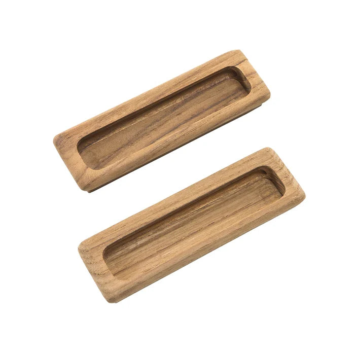 Waterbrands Teak Rectangular Drawer Pull, 4-1/2"