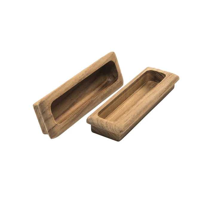Waterbrands Teak Rectangular Drawer Pull, 4-1/2"