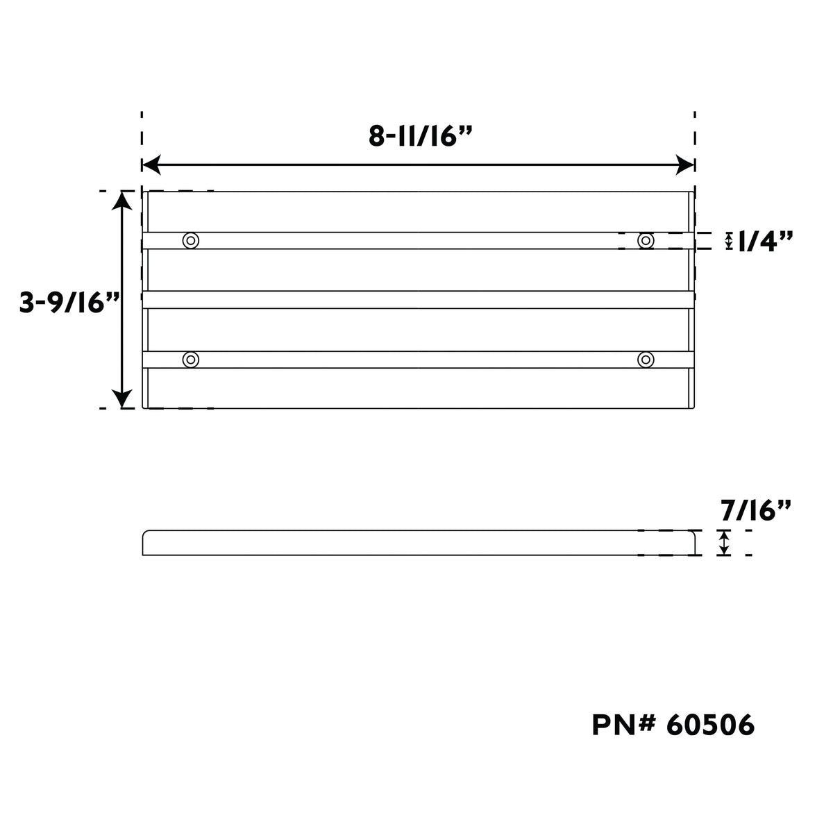 8-3/4" Small Premium Grade Teak Deck Step