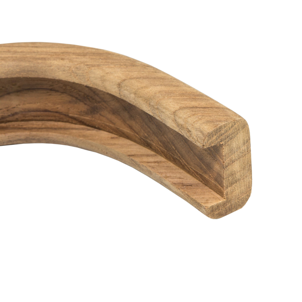 Teak Bulkhead Molding Outside Corner-3/4" Track