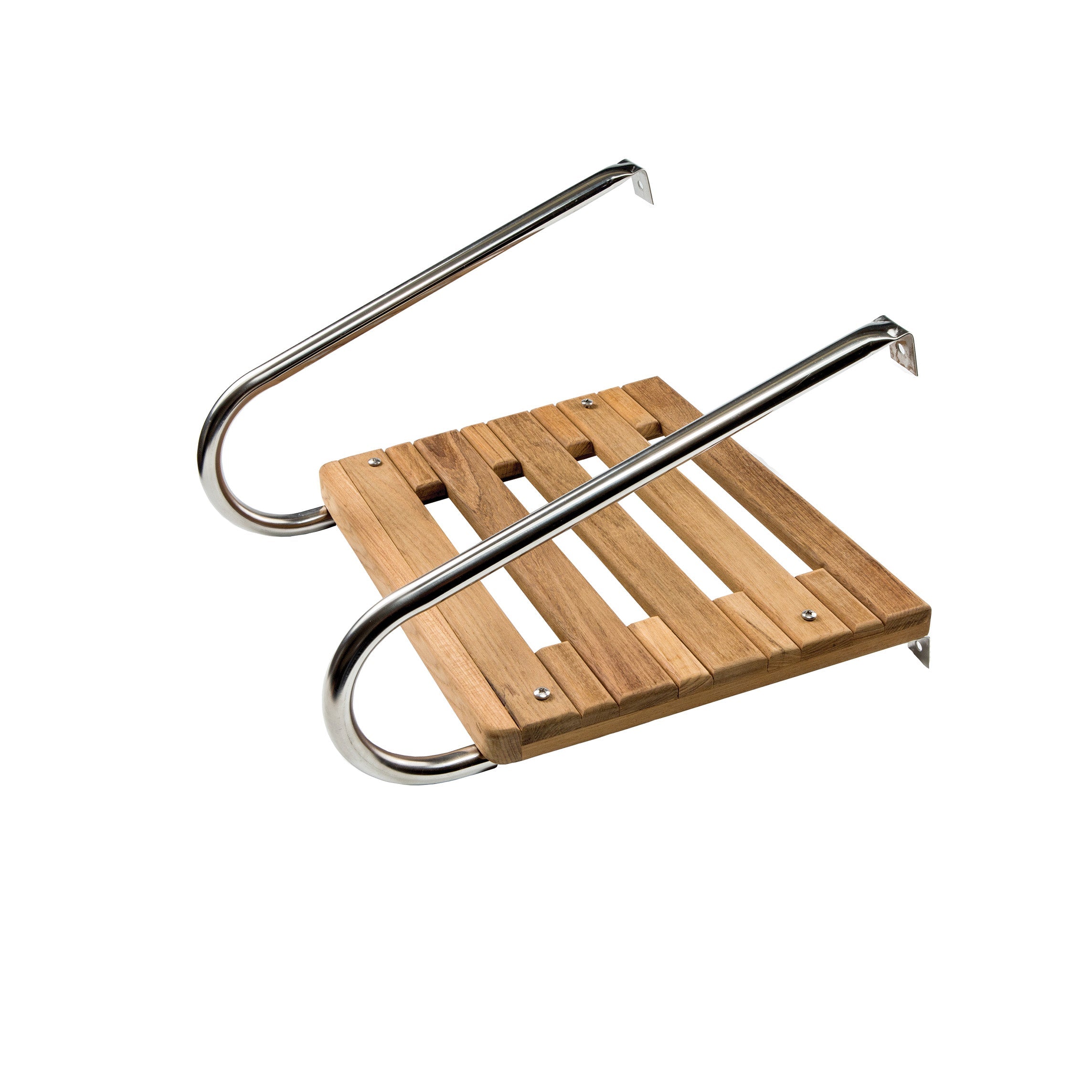Swim Platform, Teak, Two Side Rails, Inboard/Outboard w/ hardware
