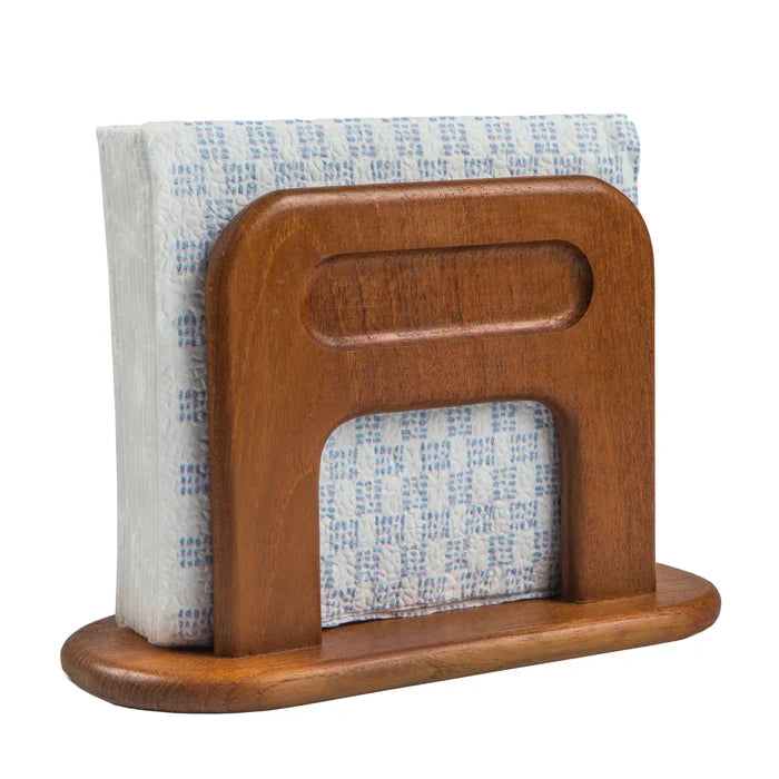 8-1/4" Premium Grade Teak Traditional Napkin Holder