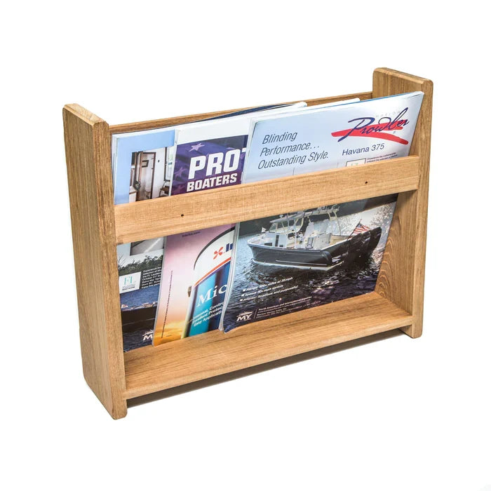 Teak Magazine Rack