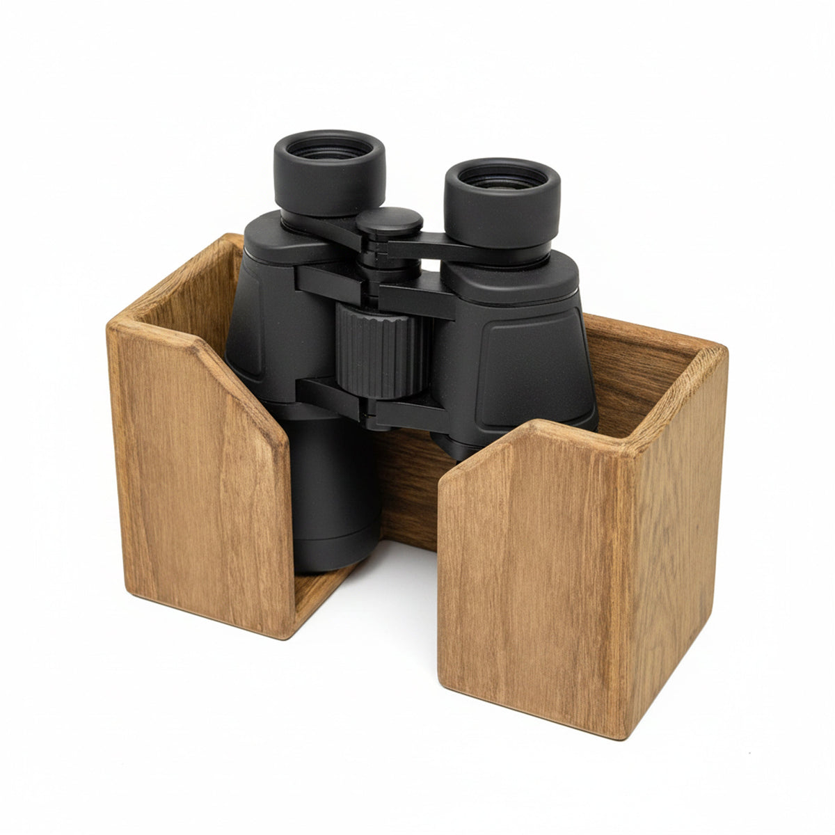 Teak Binocular Rack