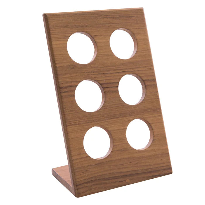 6" Premium Grade Teak 6-Pod K Cup Holder