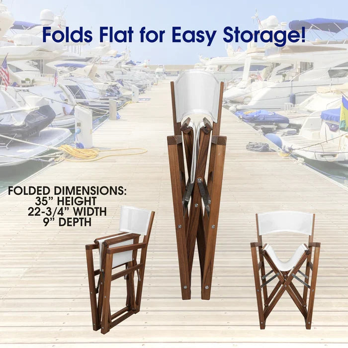 Premium Grade Teak Folding Adelaide Directors Chair