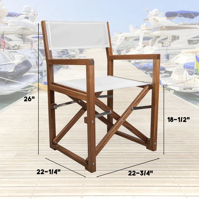 Premium Grade Teak Folding Adelaide Directors Chair