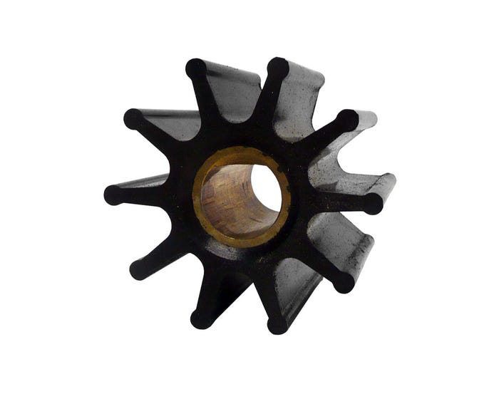 Jabsco, Impeller, Silhouette Y, 2-9/16" dia., 10 Blade, Neoprene