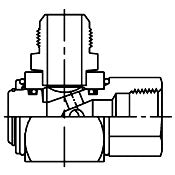 Female Pipe - 37 Flare, 1/2-14 NPTF