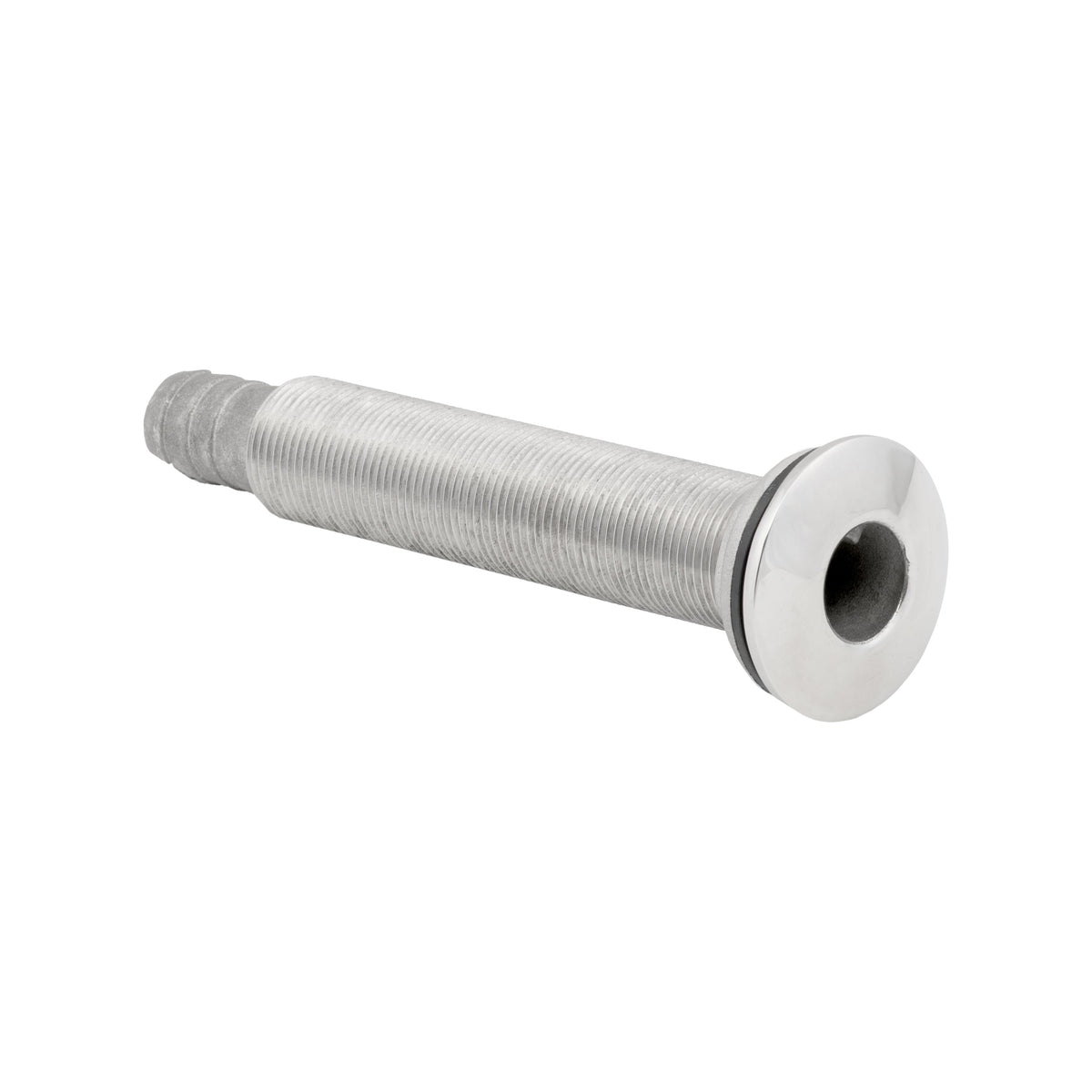 316 Stainless Steel Long Neck Thru Hull with Barb with 1" Hose