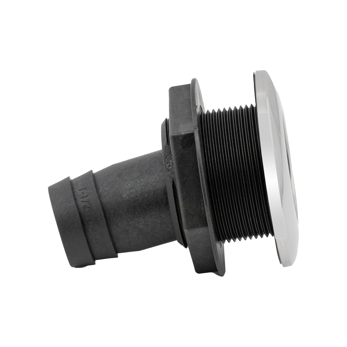 10° Angled Stainless Steel and Nylon Scupper with Barb