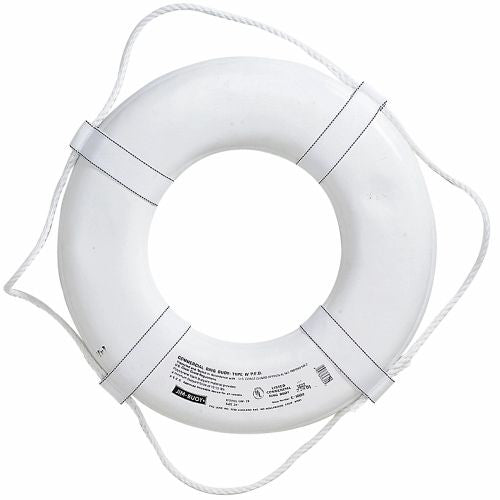 Life Ring, White, 19" Diameter NO Tape