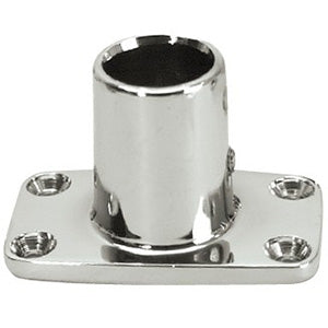 Whitecap, Handrail Fitting Rectangular Base 3" x 1-11/16" - 7/8" Tube O.D. - 90°- Stainless Steel