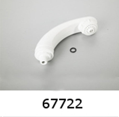 Whale Elegance Combo Shower/Faucet Handset in White 3/8", Old Style Connect to Plastic Hose, AS5123