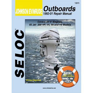 Johnson / Evinrude Outboard Repair Manual, 1992 - 2001, 65 - 300 HP, V4, V6 & V8, Jet Drives, 1311