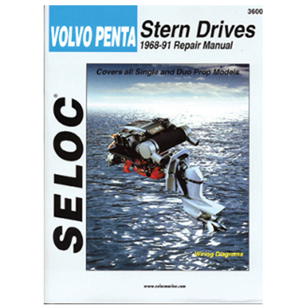 Volvo/Penta Stern Drive Repair Manual, '65-'91, Single (SP) & Duo (DP) Prop, Ford, GM or Volvo, 4 Cylinder, 4V & V8, 3600