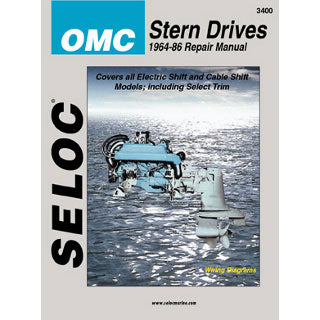 OMC Stern Drive Repair Manual, 1964 - 1986, GM 4 Cylinder, V6 & V8, 3400