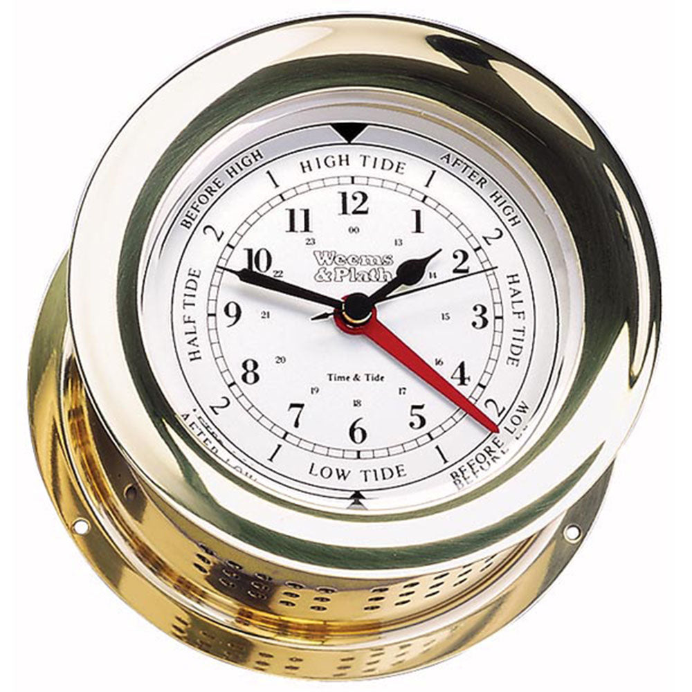 Weems & Plath, Atlantis Collection, Time & Tide Clock, Brass