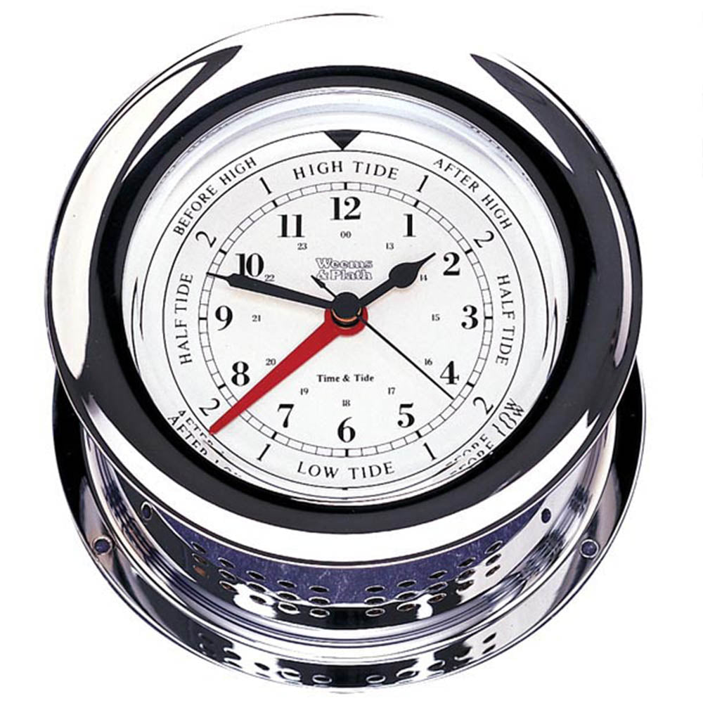 Weems & Plath, Atlantis Collection, Chrome, Time & Tide Clock