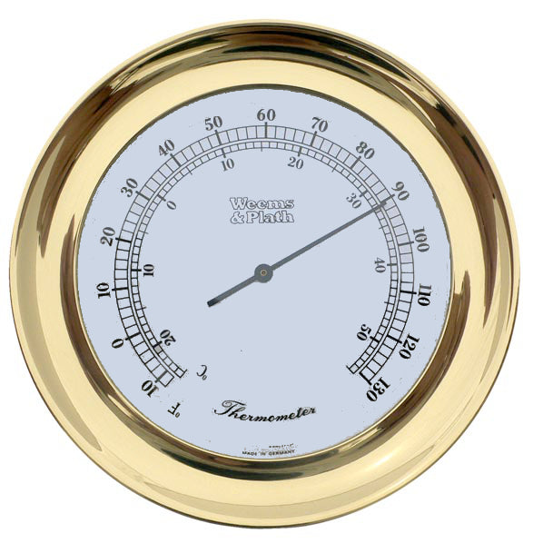 Weems & Plath, Atlantis Collection, Brass, Thermometer