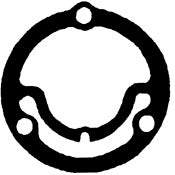 Exhaust Elbow Mounting Gasket, OMC47-907764, Single