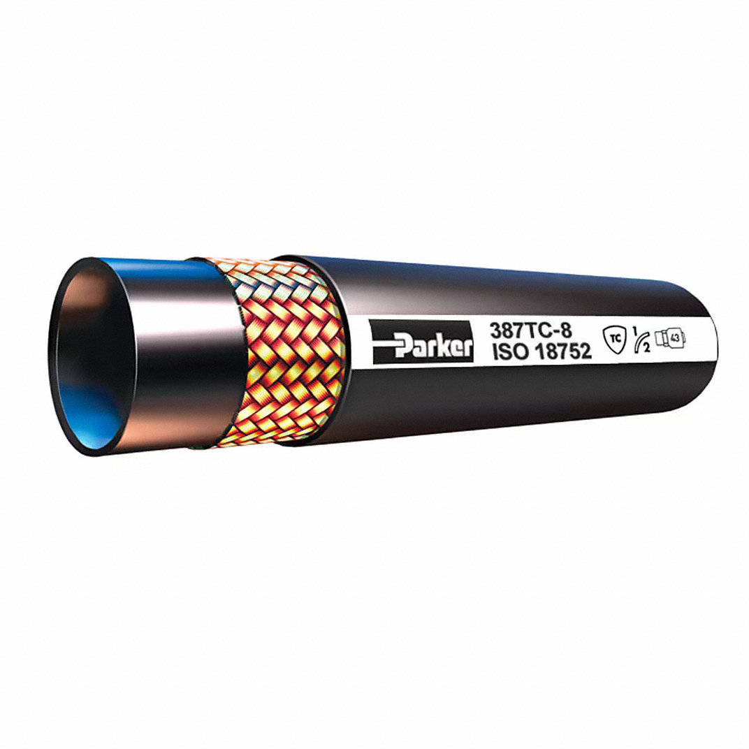 Parker 560TJ-6 ToughJacket Single Wire Braid Parflex Hydraulic Hose 3/8 ID Hose