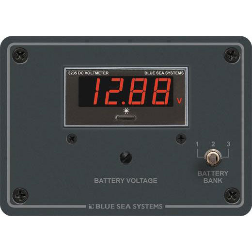 DC Digital Voltmeter Panel, 7-60 Volts DC, 8051