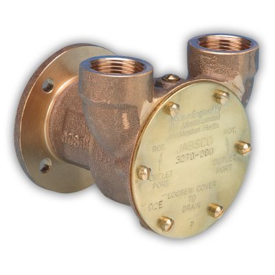 Jabsco, Flange Mount Self-Prime Engine Cooling Pump, 3/4" NPT, 3270-0001