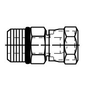 Orb to NPSF Female Swivel 5/8", 3/8"