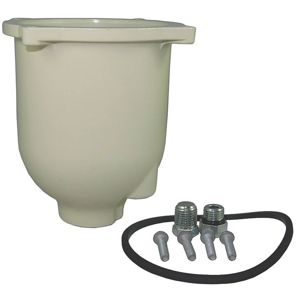 Metal Bowl w/1/4"NPT Drain & Plug - 900/1000FG/MA