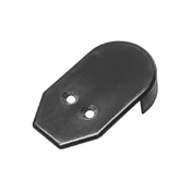 1-9/16" Nylon End Cap - Black, Pair