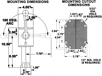 Single Lever Side Mount Sail Boat Control, CH2100P