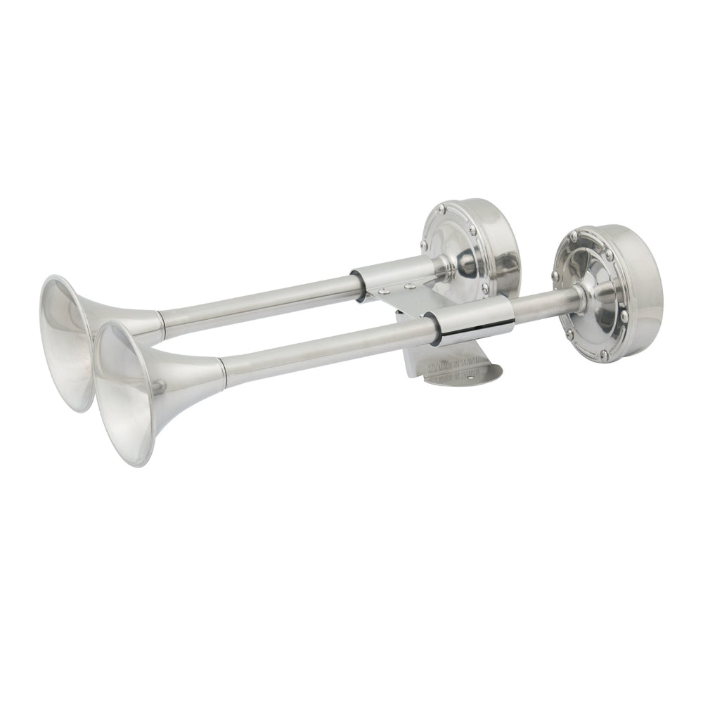 Dual Trumpet Electric Horn, 16" x 7-1/2", 12V