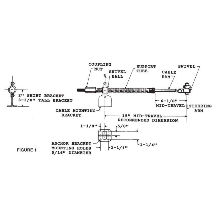 Steering Connection Kit for Inboard Rudders