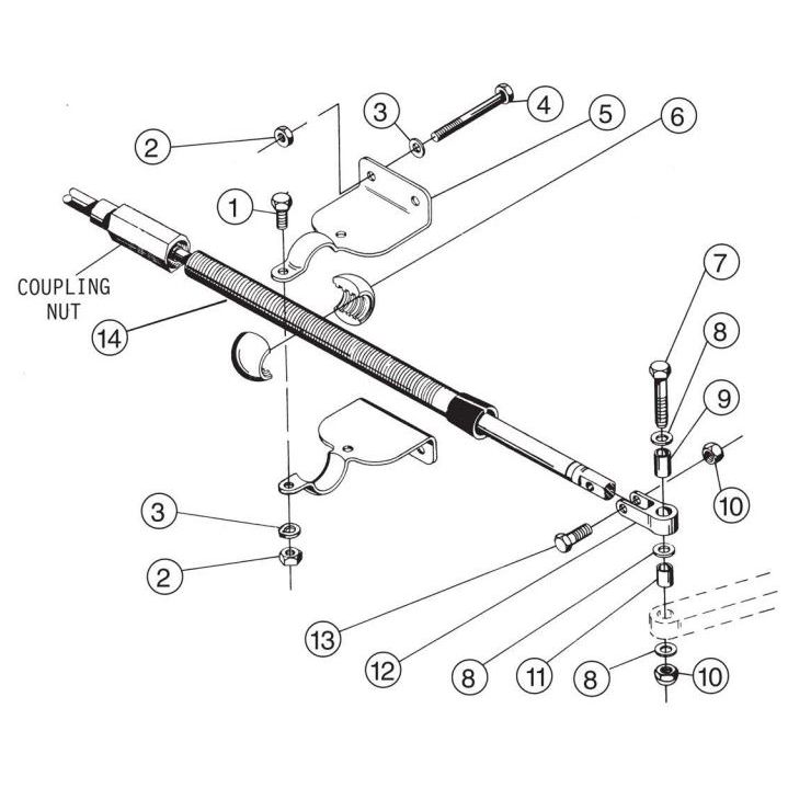 Steering Connection Kit for Inboard Rudders