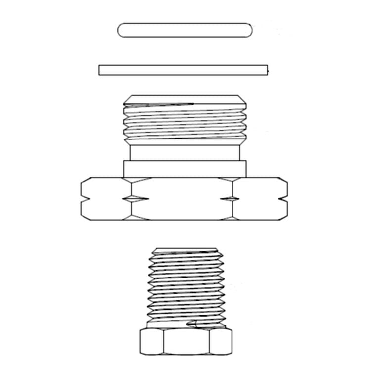 Bowl Drain Fitting Kit for Racor 900/1000MA/MAM
