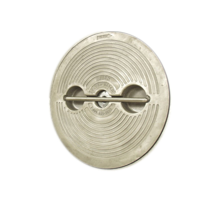 Baier, 20" Round Hatch Cover, Aluminum, Pull-Up T-Handle, Cover ONLY, No Ring